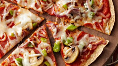 طريقة عمل بيتزا الخضار خطوة بخطوة