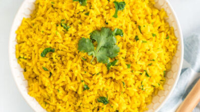 طريقة عمل أرز بسمتي أصفر 1 طريقة عمل أرز بسمتي أصفر